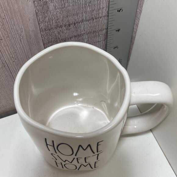 Rae Dunn "Home Sweet Home" White Ceramic Mug 16 Oz - Picture 2 of 2